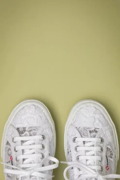 Macrame Sneakers In Wit