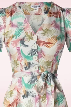 Magnolia Gatsby Pastel Bloemen Jurk In Wit