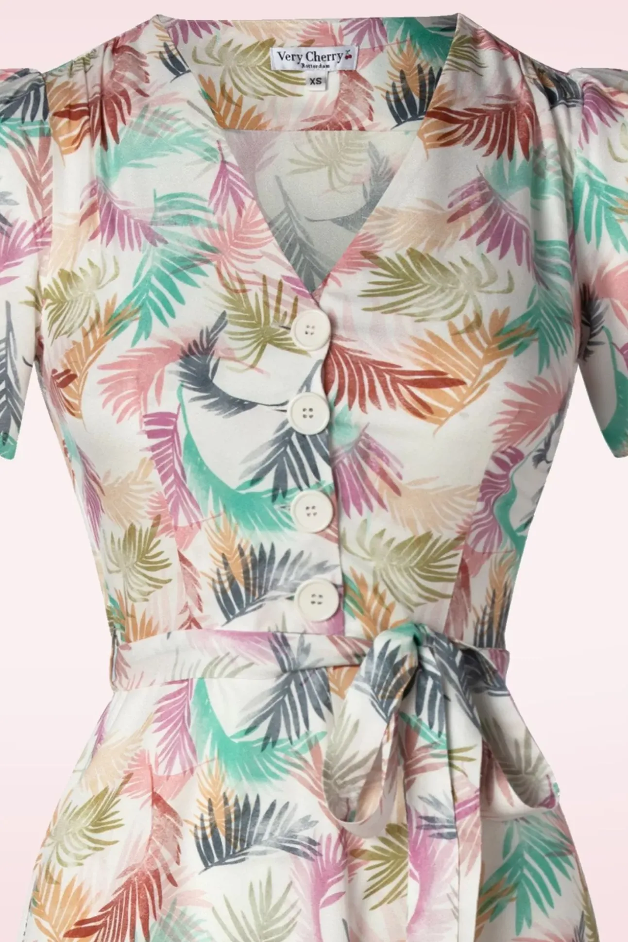Magnolia Gatsby Pastel Bloemen Jurk In Wit