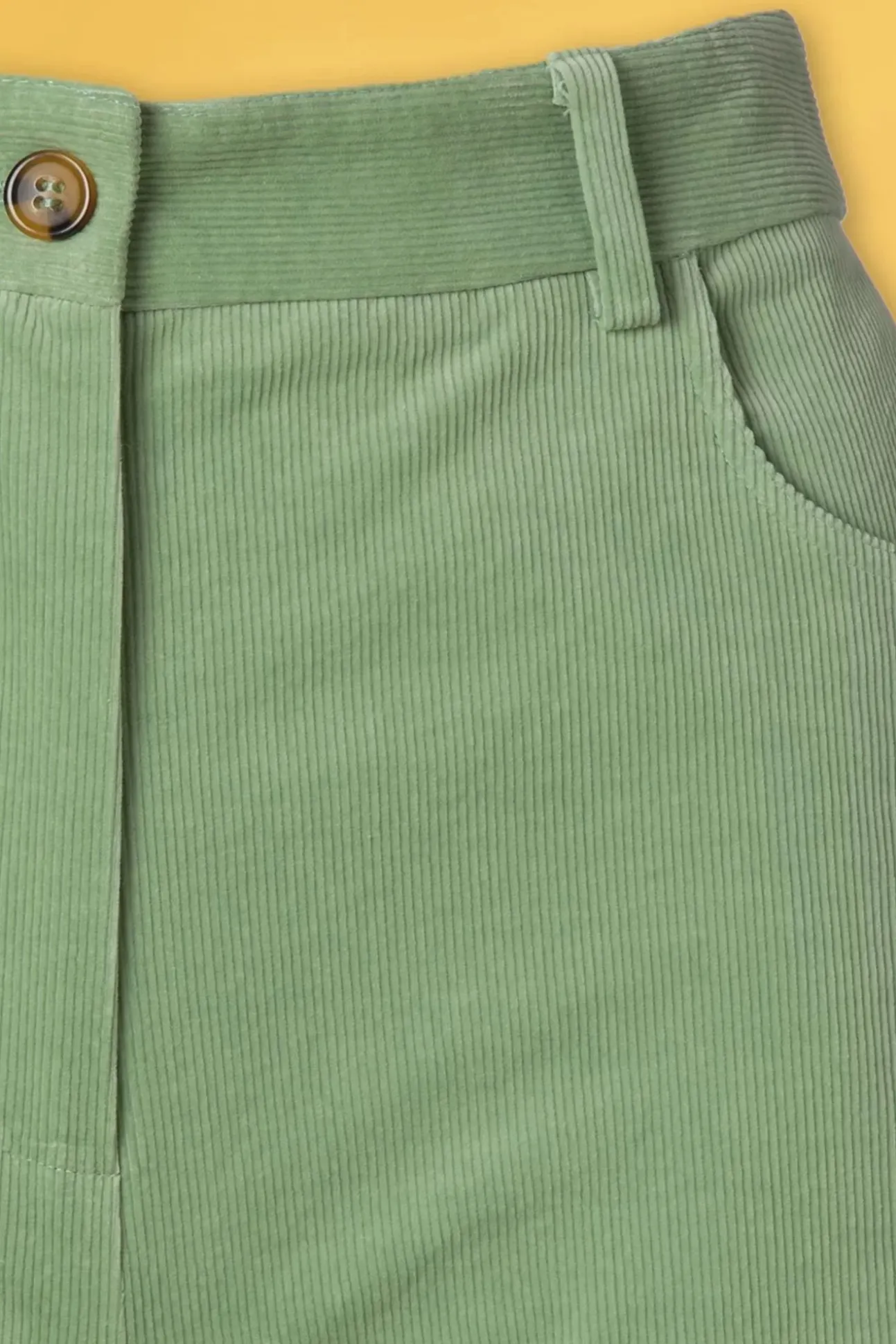 Marcie Babyrib Broek In Basilicumgroen