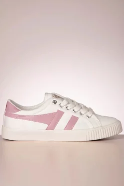Mark Cox Tennis Sneakers In Gebroken Wit En Lichtroze