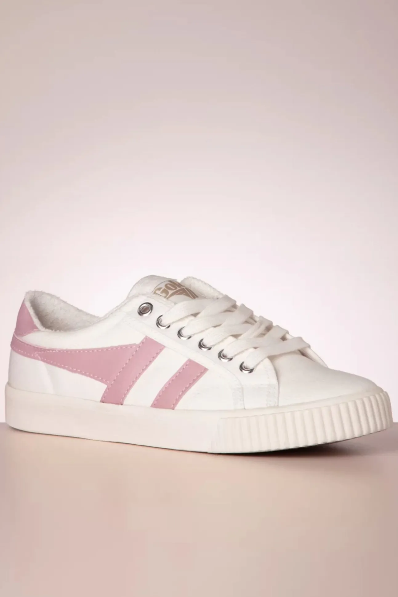 Mark Cox Tennis Sneakers In Gebroken Wit En Lichtroze