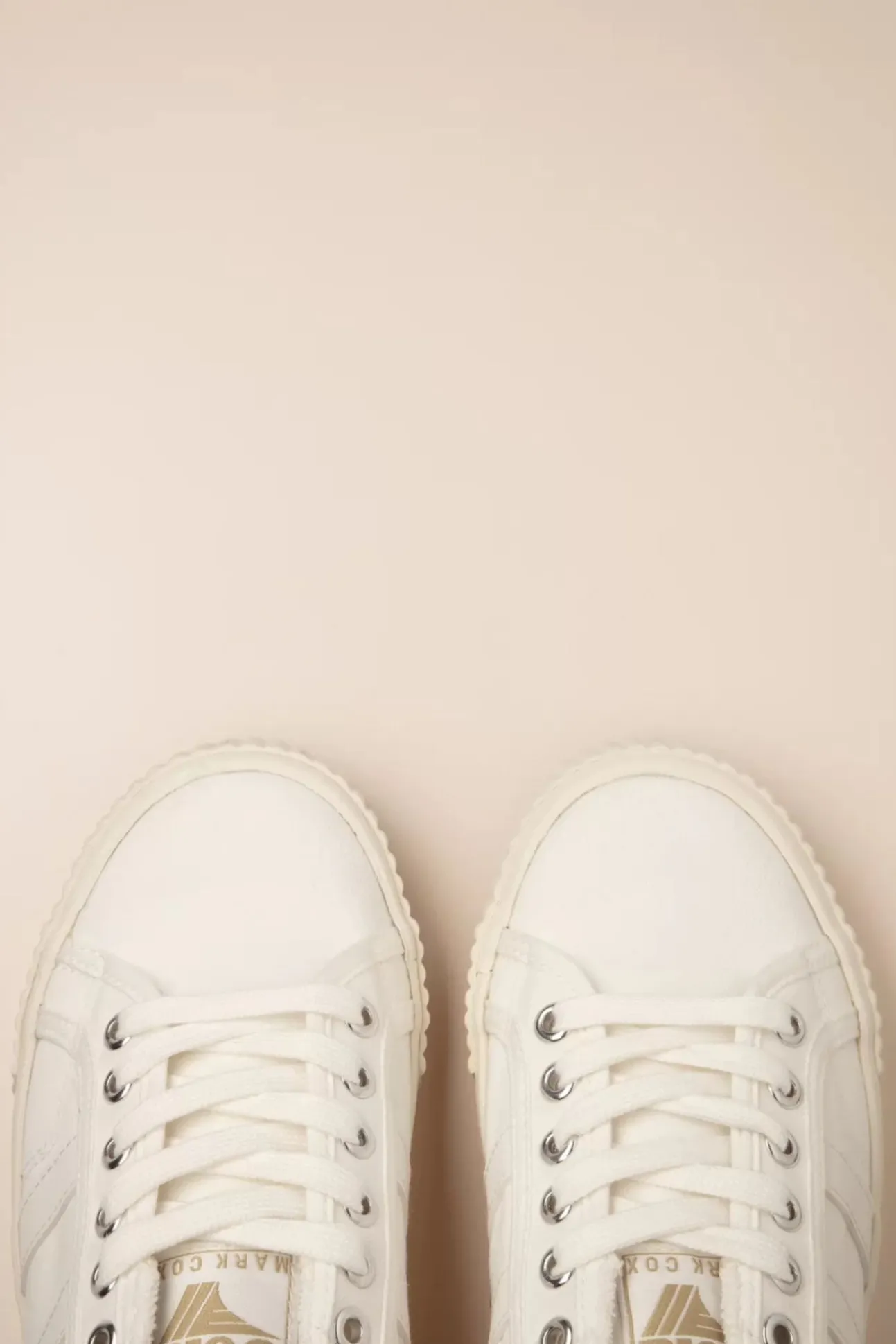 Mark Cox Tennis Sneakers In Gebroken Wit