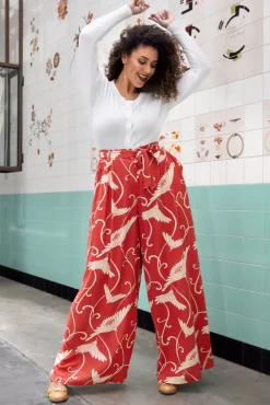 Marnie Broek Pixy In Tweed Oranje