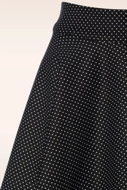 Mini Polka Queen Swing Rok In Zwart