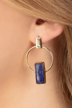 Modern Days Oorbellen In Blauw