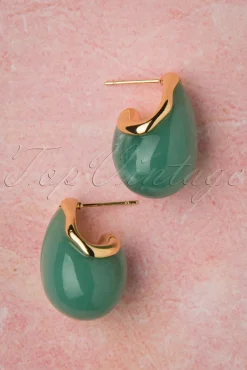 Molly Oorbellen In Goud En Groen