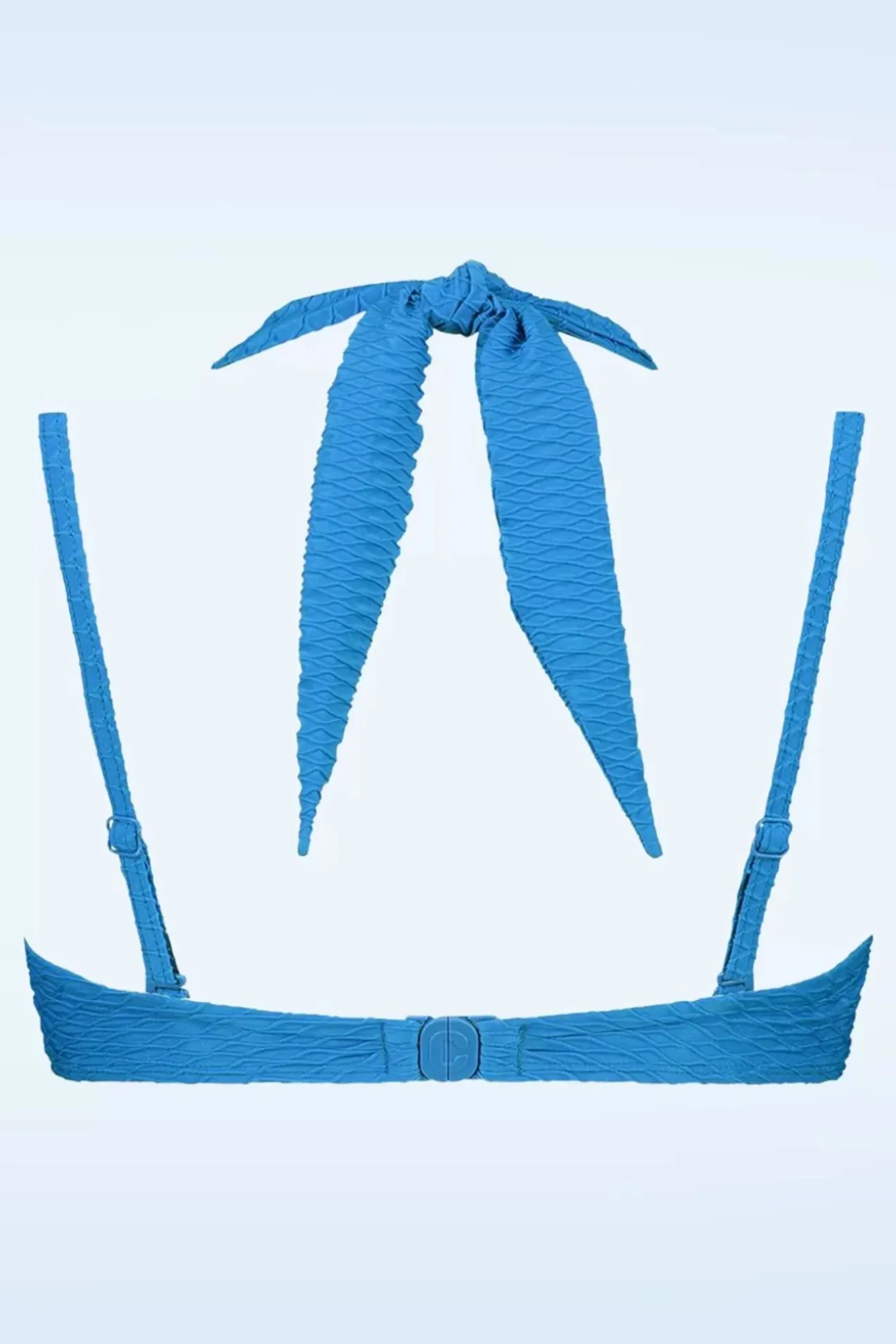 Multiway Bikinitop In Blue Snake