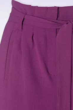 Neva Cropped Broek Timba In Caspia Paars