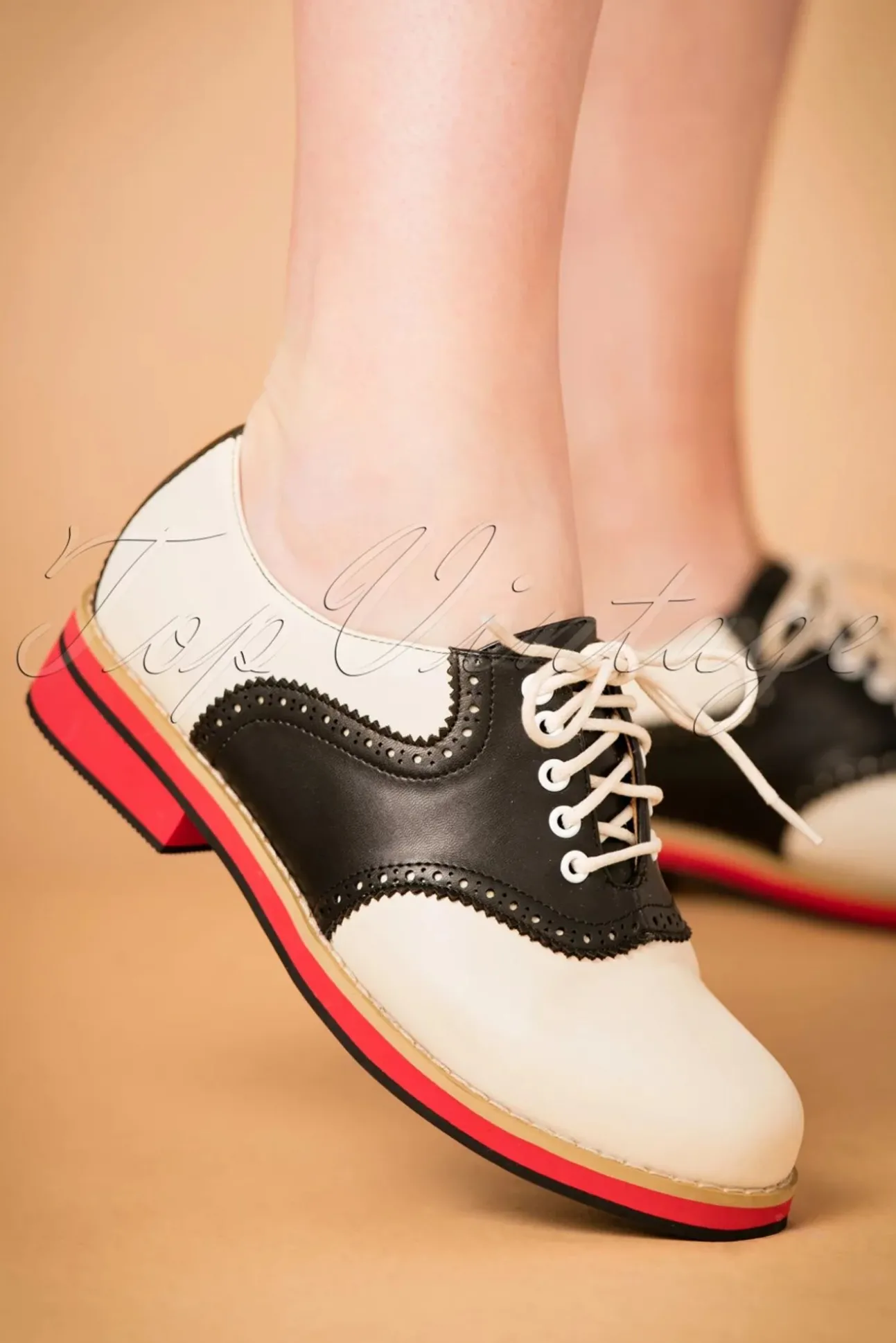 Old Soul Dancer-Schoenen In Wit En Zwart
