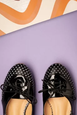 Oxford Isabella Ballerina's In Zwart