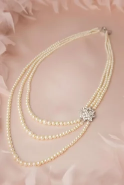 Parijs Parels Kristal Ketting