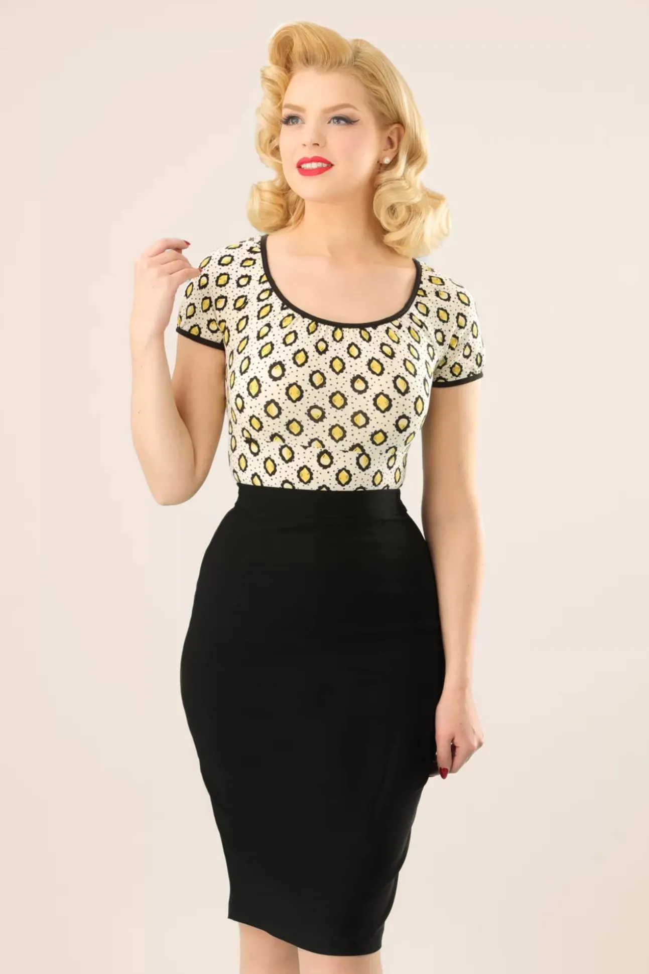 Polly Bengaline Rok In Zwart