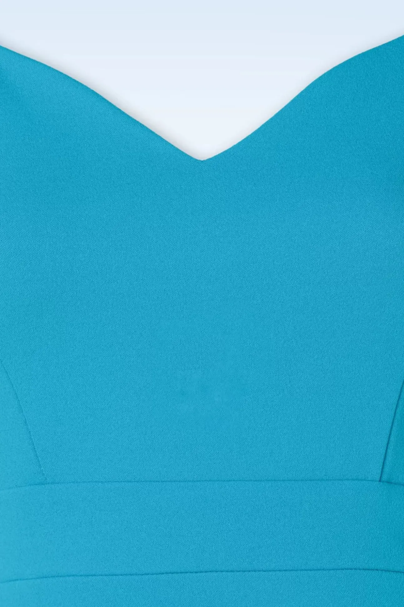 Rachel Pencil Jurk In Aqua Blauw