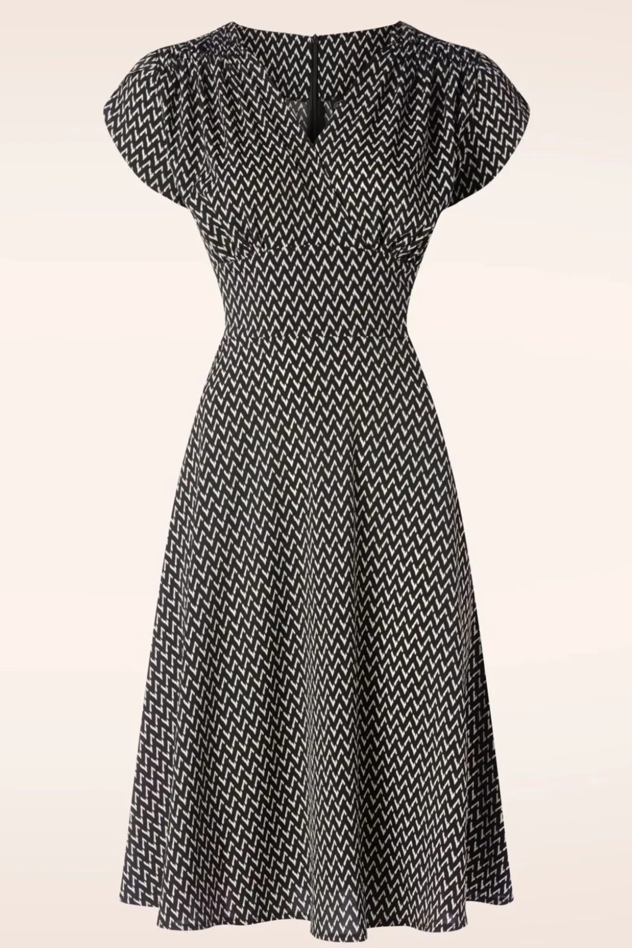 Reese Short Sleeve Jurk In Zwart
