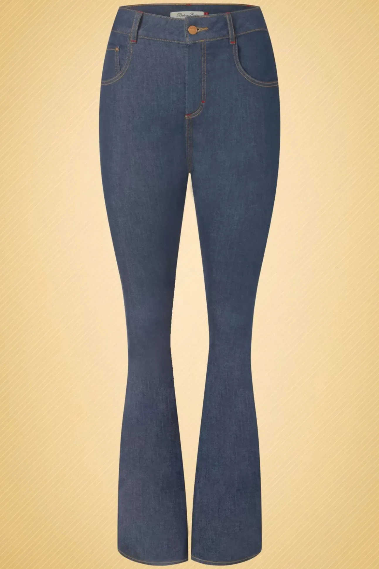 Rosa Jeans In Denimblauw
