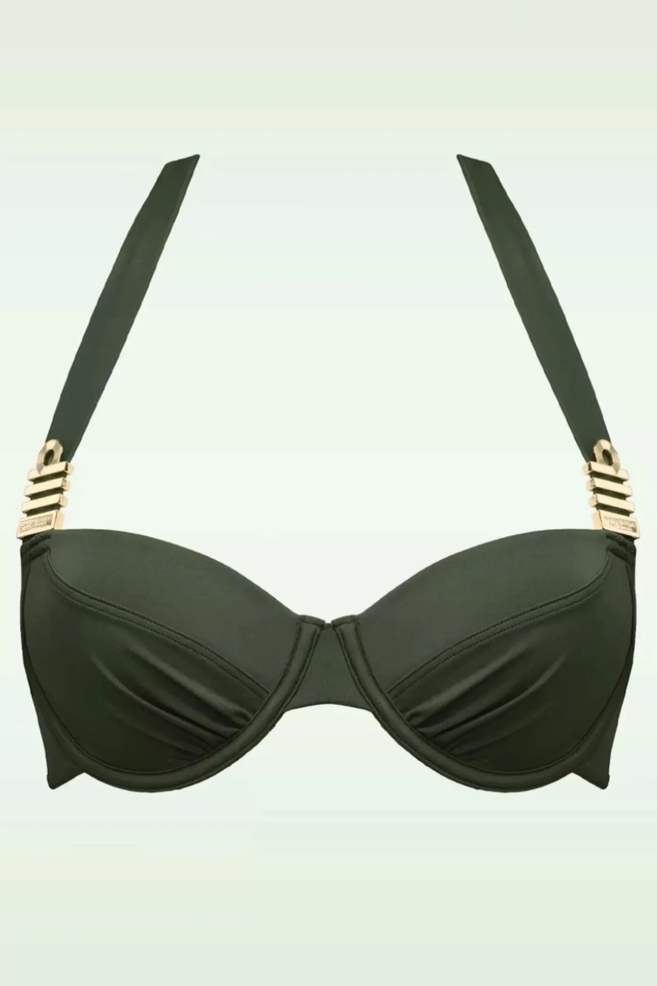 Royal Navy Balconette Bikini Top In Zeewier Groen