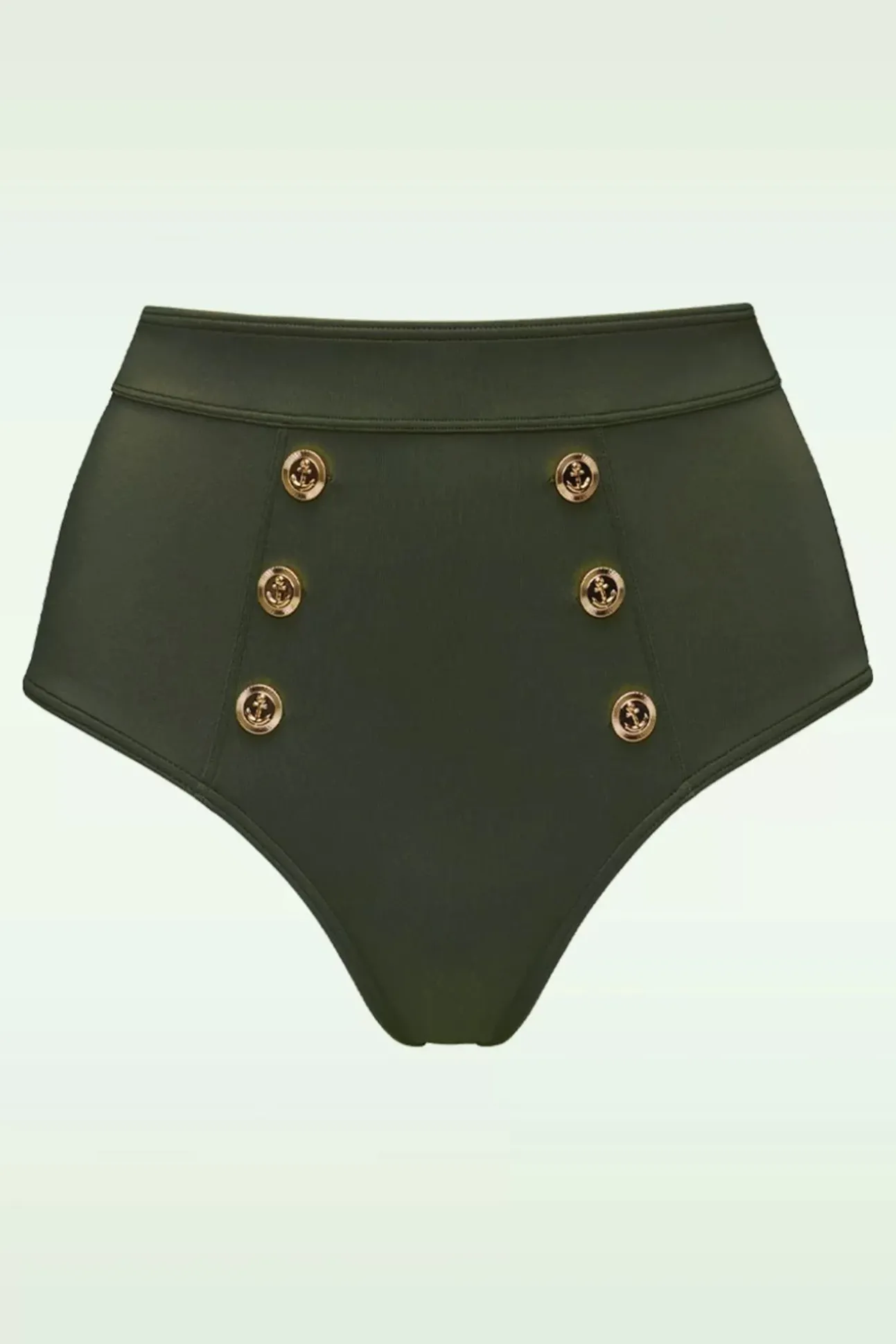 Royal Navy High Waist Bikini Broekje In Zeewier Groen