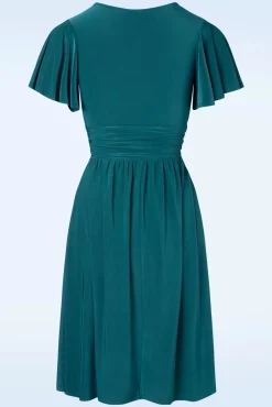 Sadie Swing Jurk In Groenblauw
