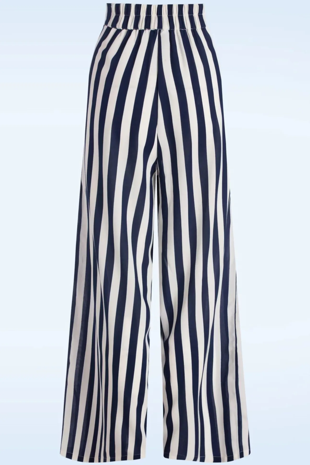 Sally Stripe Pantalon In Marineblauw