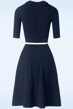 Sandy Swing Jurk In Marineblauw