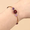 Sassy Ametista Armband In Goud En Paars