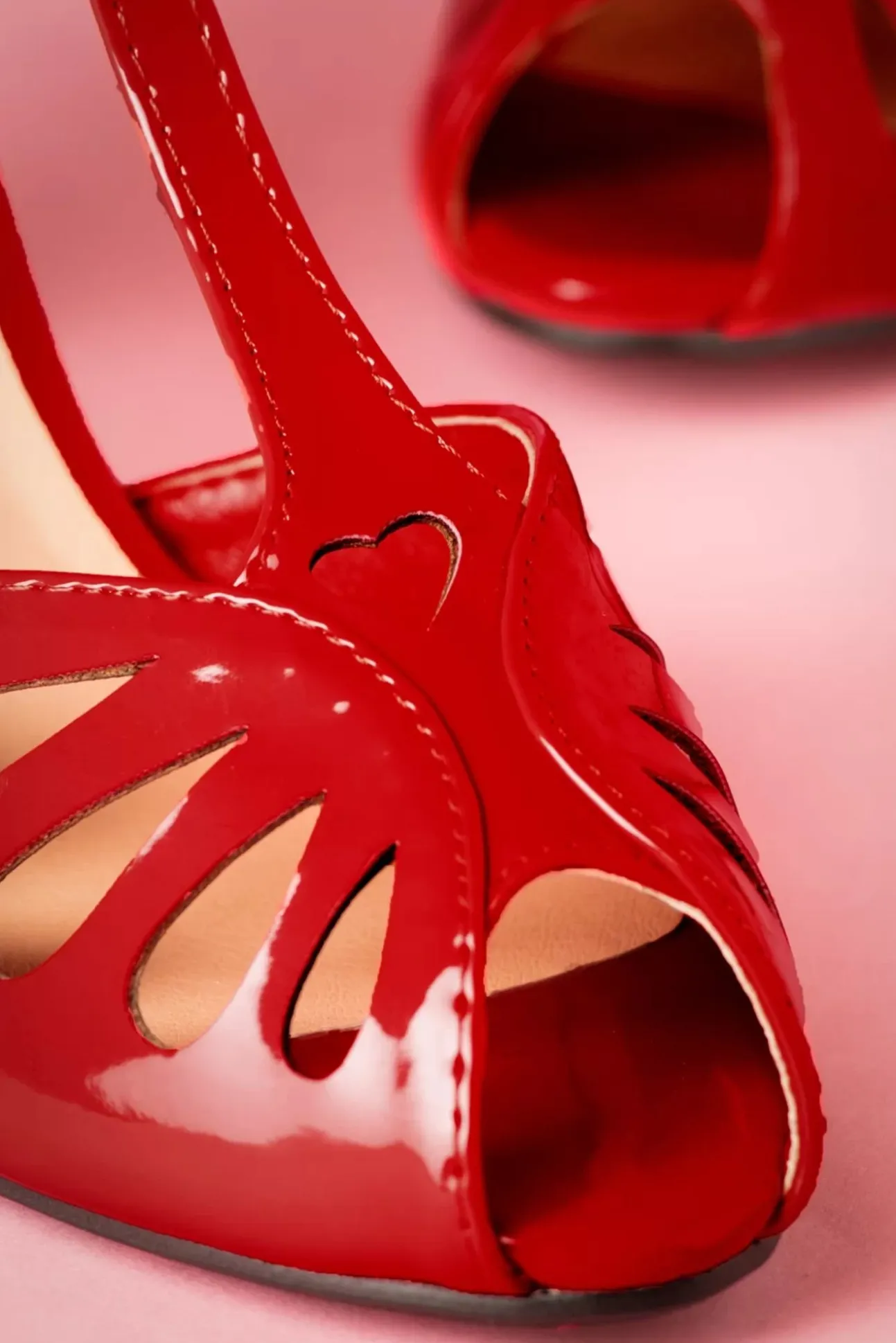 Secret Love-Sandalen In Lippenstiftrood