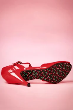 Secret Love-Sandalen In Lippenstiftrood
