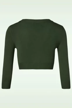 Shela Cropped Vest In Jagersgroen