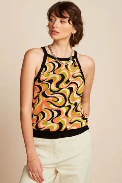 Sofie Manic Top In Spring Geel