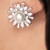 Starburster Parel Knopjes In Zilver