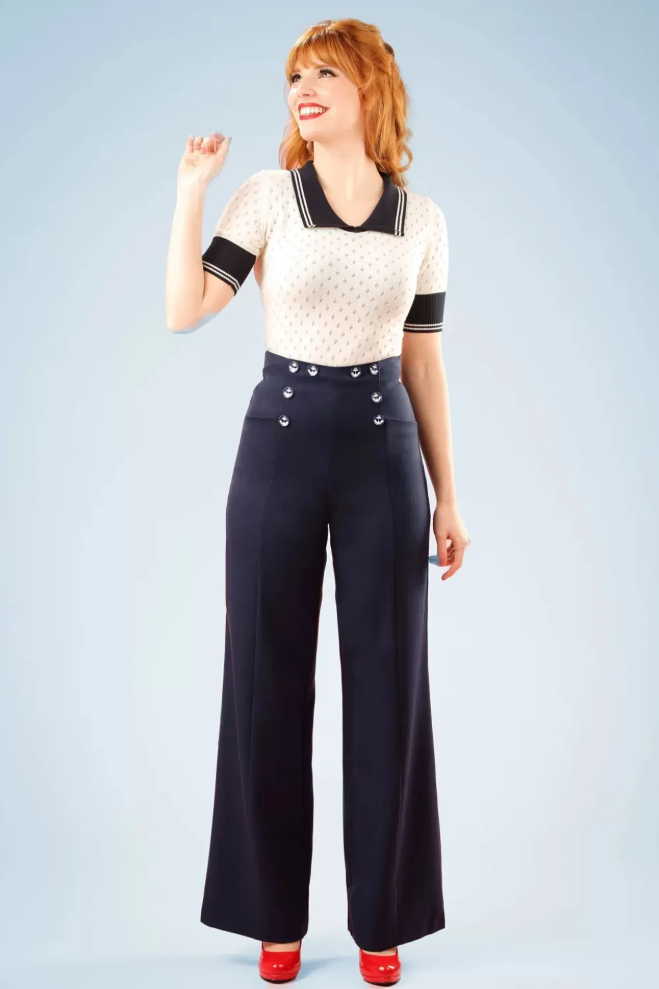 Stay Awhile Broek In Marineblauw