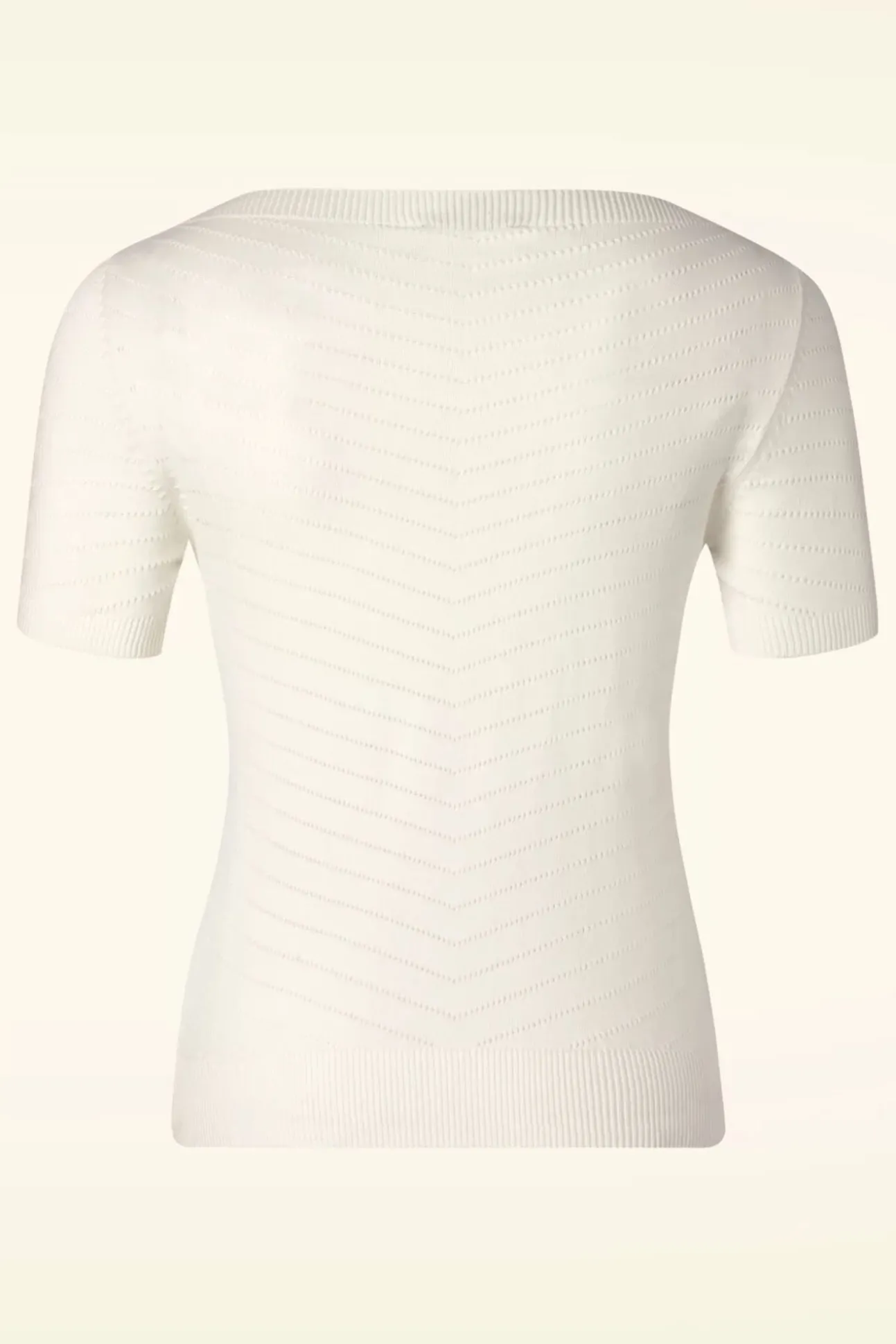 Suzie Effen Boothals Top In Sneeuwwit