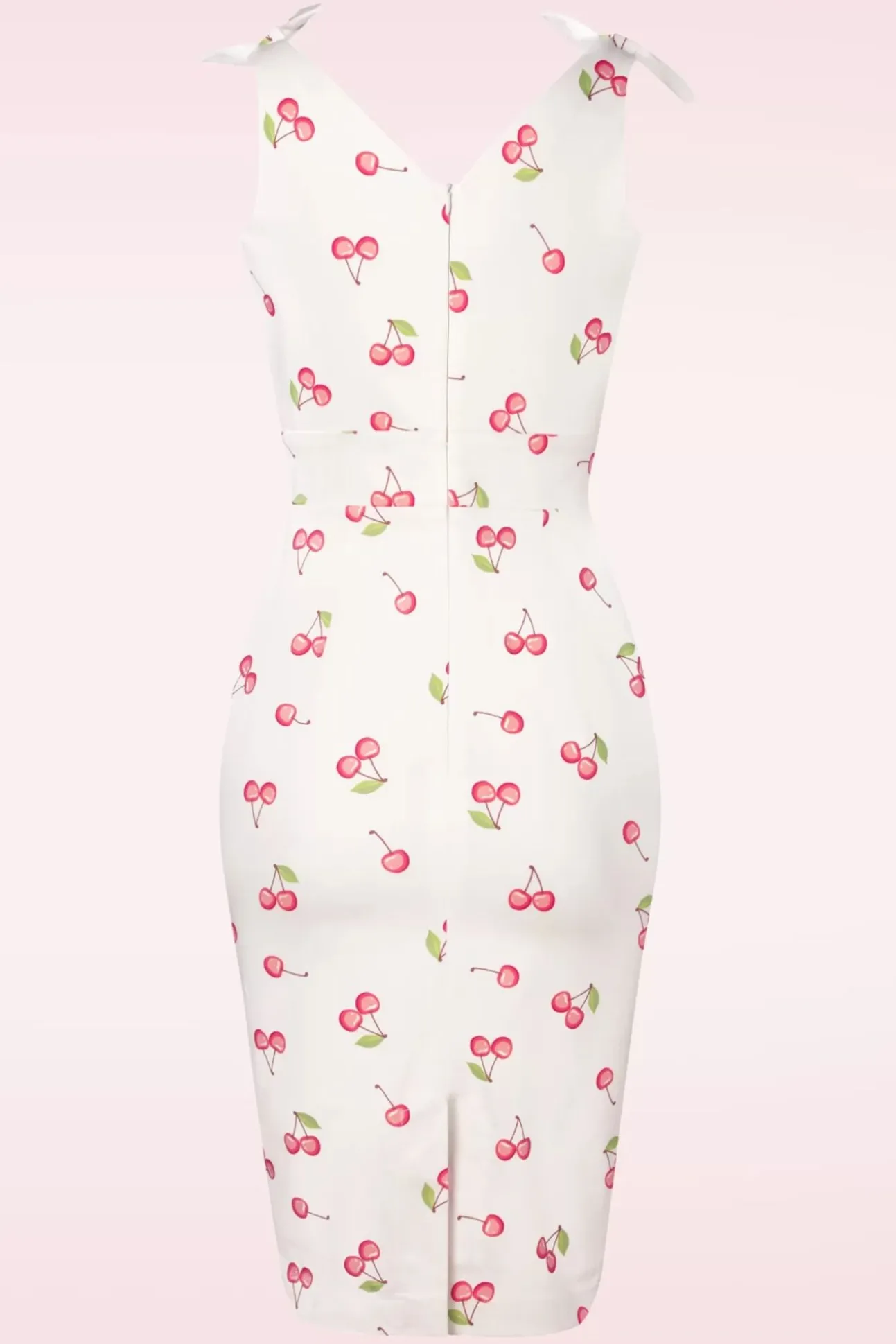 The Harper Penciljurk Met Kersenprint In Wit