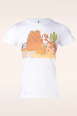 The Traveler Tee In Wit