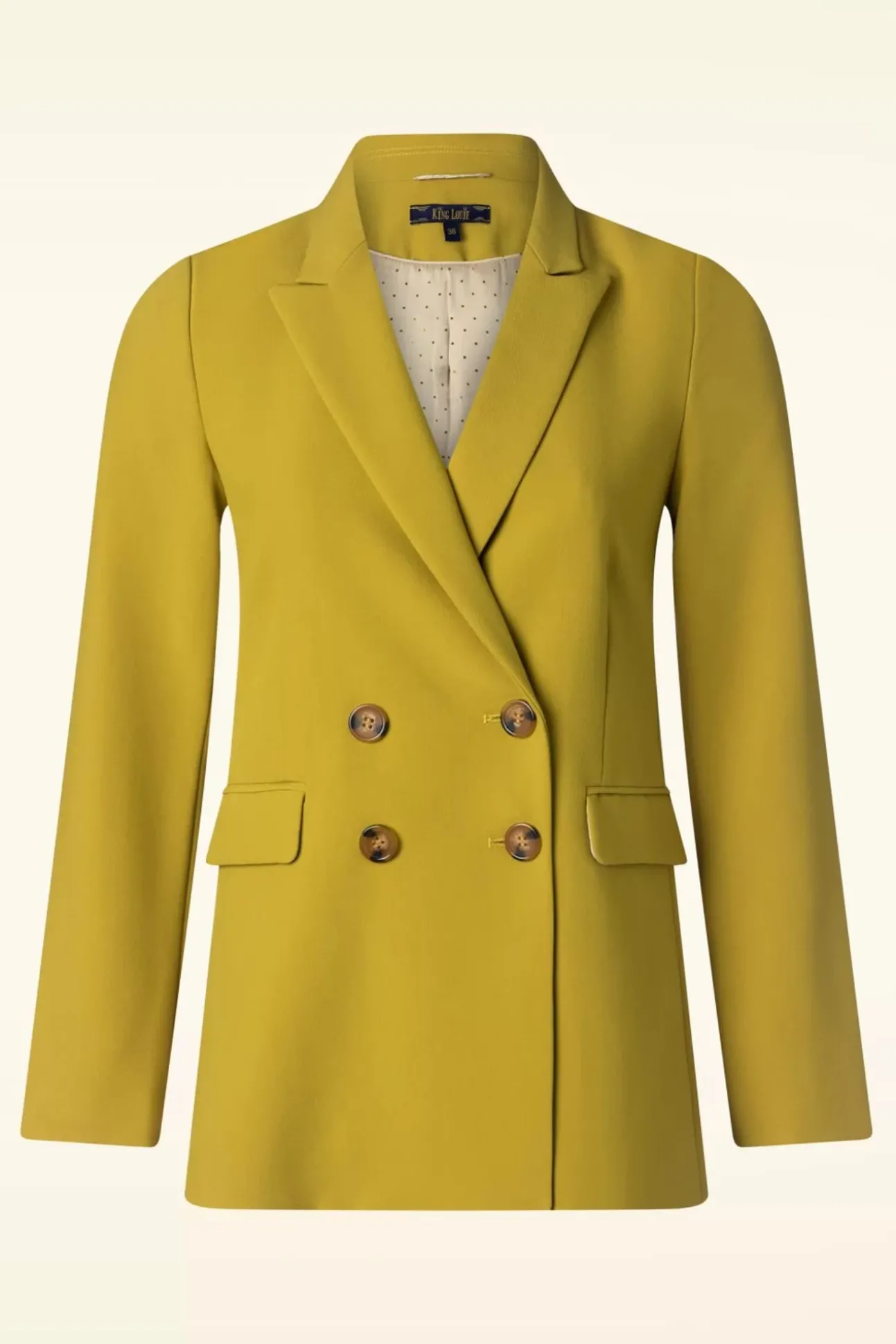 Tina Simonet Blazer In Sulphur Geel