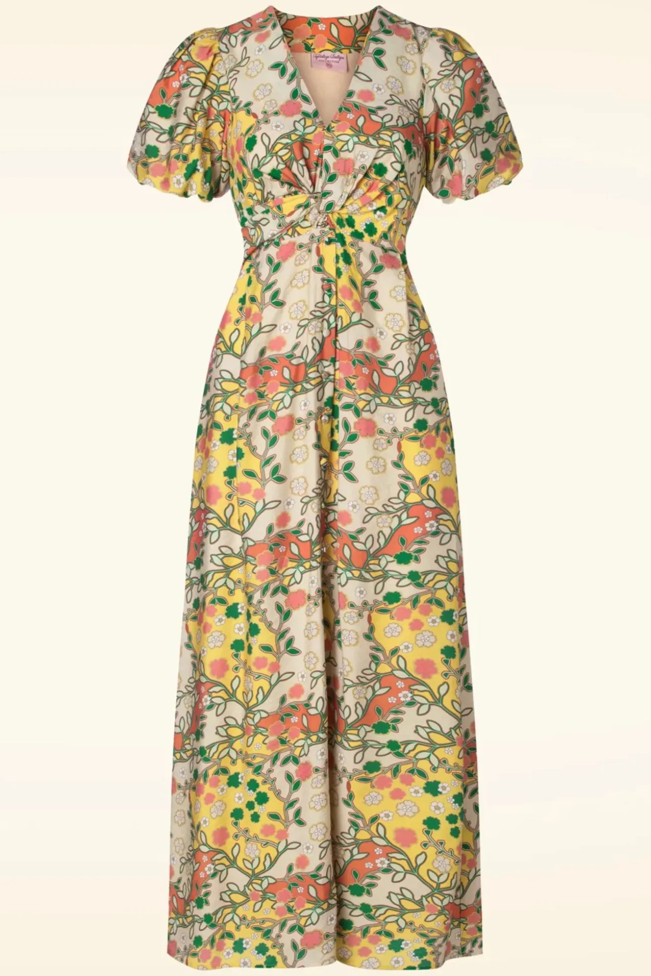 Topvintage Exclusive ~ Phoebe Maxi Jurk In Multi