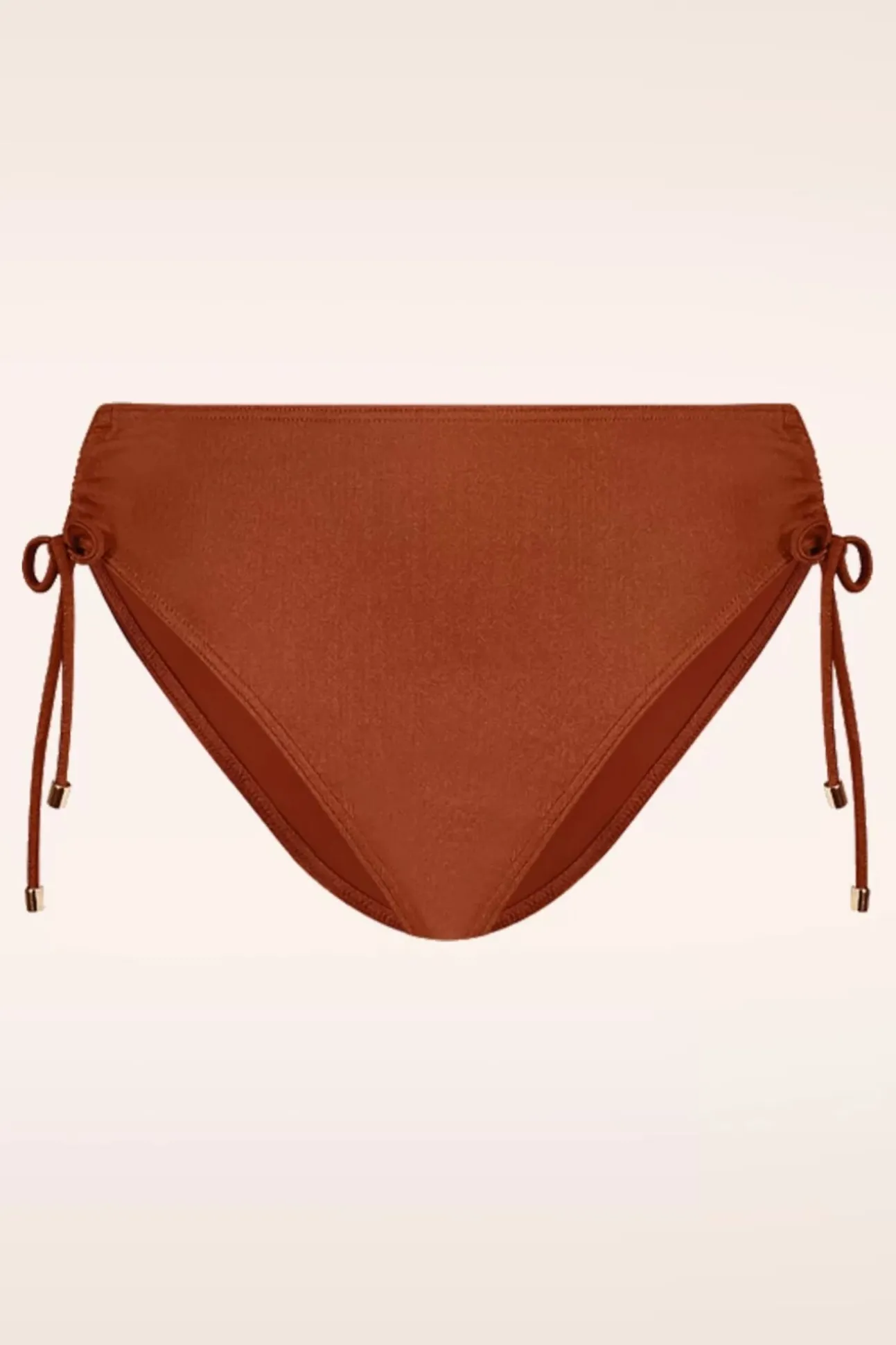 Treasure High Waist Bikini Broekje In Cederhout Bruin