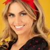 Vintage Retro Haarsjaal In Rood