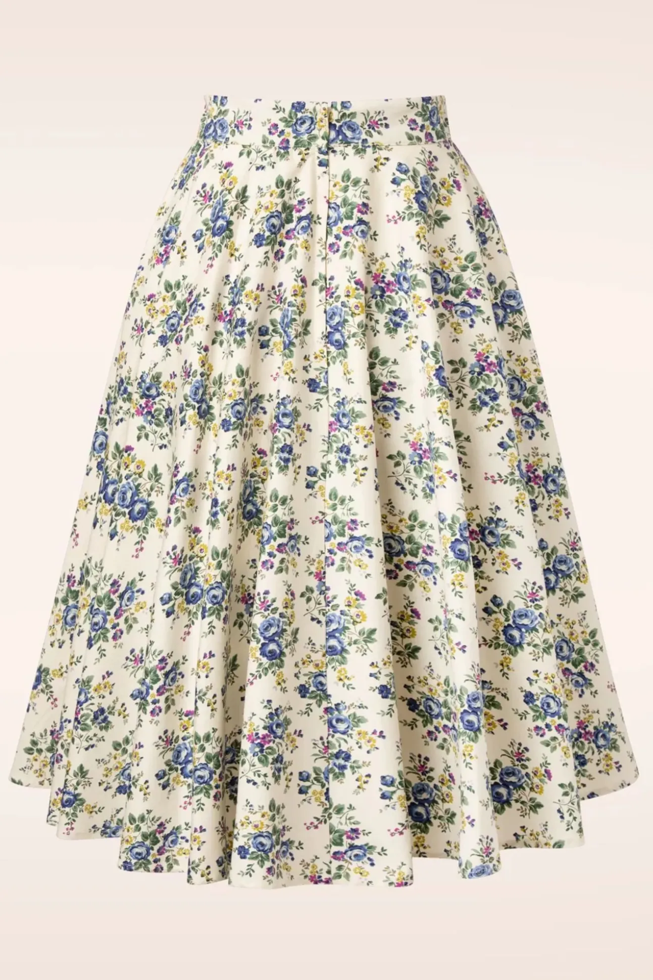 Wild Flower Swing Rok In Creme