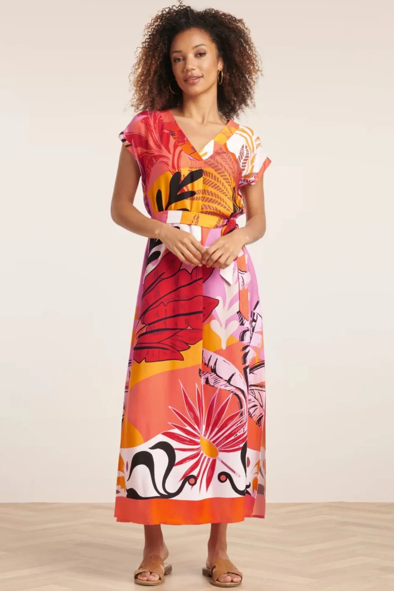 Winona Maxi Jurk In Oranje