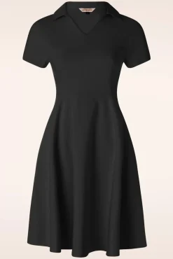 Wonder Fit And Flare Swing Jurk In Zwart